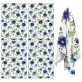 thumbnail image 1 of 2 Pcs Pioneer Flower Floral Print Pattern Kitchen Towels, Funny Microfiber Dish Towel Set, 18" X 26" Tea Towels, 1 of 6
