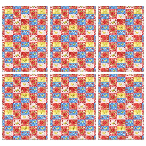 2 Pcs Pioneer Flower Floral Print Pattern Kitchen Towels, Funny Microfiber Dish Towel Set, 18" X 26" Tea Towels