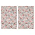 thumbnail image 1 of 2 Pcs Pioneer Flower Floral Print Pattern Kitchen Towels, Funny Microfiber Dish Towel Set, 18" X 26" Tea Towels, 1 of 6