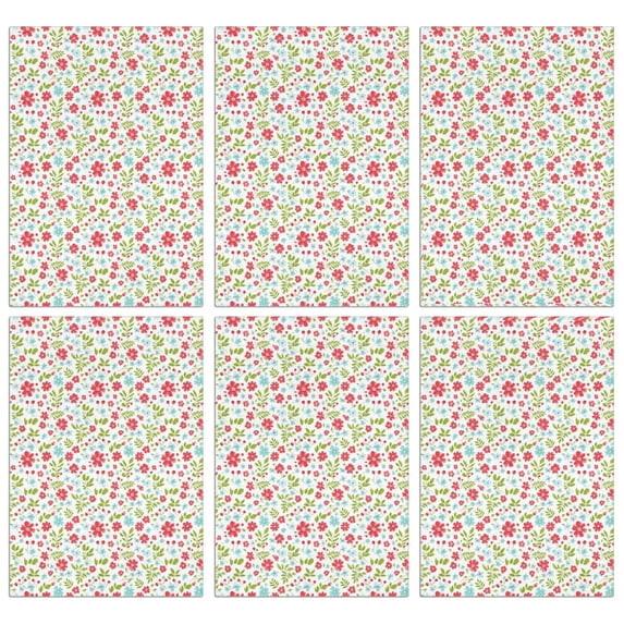 2 Pcs Pioneer Flower Floral Print Pattern Kitchen Towels, Funny Microfiber Dish Towel Set, 18" X 26" Tea Towels