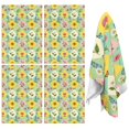 thumbnail image 1 of 2 Pcs Pioneer Flower Floral Print Pattern Kitchen Towels, Funny Microfiber Dish Towel Set, 18" X 26" Tea Towels, 1 of 6