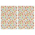 thumbnail image 1 of 2 Pcs Pioneer Flower Floral Print Pattern Kitchen Towels, Funny Microfiber Dish Towel Set, 18" X 26" Tea Towels, 1 of 6