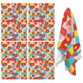 thumbnail image 1 of 2 Pcs Pioneer Flower Floral Print Pattern Kitchen Towels, Funny Microfiber Dish Towel Set, 18" X 26" Tea Towels, 1 of 6