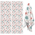 thumbnail image 1 of 2 Pcs Pioneer Flower Floral Print Pattern Kitchen Towels, Funny Microfiber Dish Towel Set, 18" X 26" Tea Towels, 1 of 6