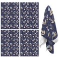 thumbnail image 1 of 2 Pcs Pioneer Flower Floral Print Pattern Kitchen Towels, Funny Microfiber Dish Towel Set, 18" X 26" Tea Towels, 1 of 6