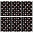 thumbnail image 1 of 6 Pcs Pioneer Flower Floral Print Pattern Kitchen Towels, Funny Microfiber Dish Towel Set, 18" X 26" Tea Towels, 1 of 6