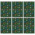 thumbnail image 1 of 2 Pcs Pioneer Flower Floral Print Pattern Kitchen Towels, Funny Microfiber Dish Towel Set, 18" X 26" Tea Towels, 1 of 6