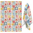 thumbnail image 1 of 2 Pcs Pioneer Flower Floral Print Pattern Kitchen Towels, Funny Microfiber Dish Towel Set, 18" X 26" Tea Towels, 1 of 6