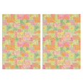 thumbnail image 1 of 2 Pcs Pioneer Flower Floral Print Pattern Kitchen Towels, Funny Microfiber Dish Towel Set, 18" X 26" Tea Towels, 1 of 6
