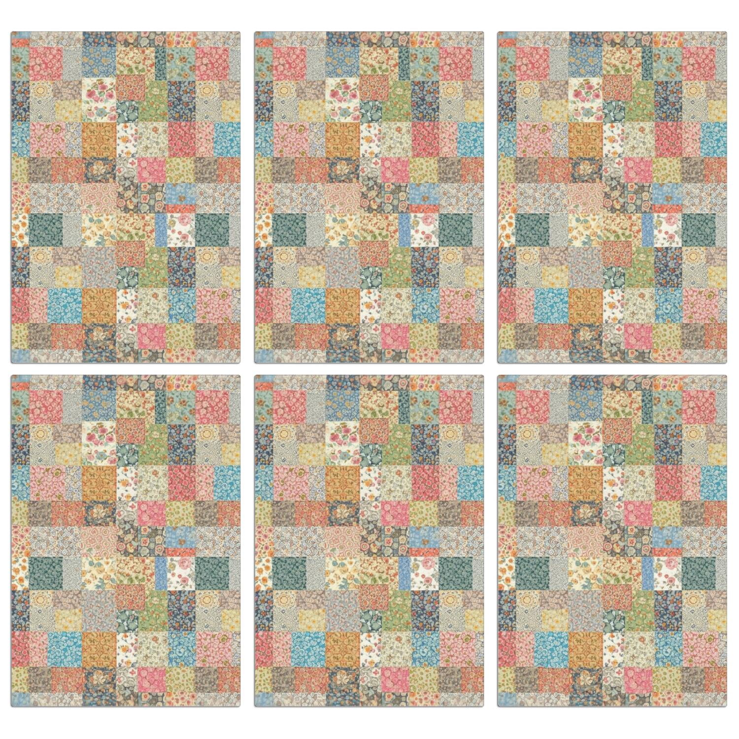 2 Pcs Pioneer Flower Floral Print Pattern Kitchen Towels, Funny Microfiber Dish Towel Set, 18" X 26" Tea Towels