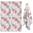 thumbnail image 1 of 2 Pcs Pioneer Flower Floral Print Pattern Kitchen Towels, Funny Microfiber Dish Towel Set, 18" X 26" Tea Towels, 1 of 6