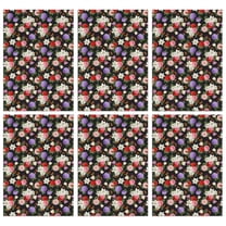 2 Pcs Pioneer Flower Floral Print Pattern Kitchen Towels, Funny Microfiber Dish Towel Set, 18" X 26" Tea Towels