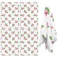 thumbnail image 1 of 2 Pcs Pioneer Flower Floral Print Pattern Kitchen Towels, Funny Microfiber Dish Towel Set, 18" X 26" Tea Towels, 1 of 6