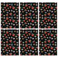 thumbnail image 1 of 2 Pcs Pioneer Flower Floral Print Pattern Kitchen Towels, Funny Microfiber Dish Towel Set, 18" X 26" Tea Towels, 1 of 6