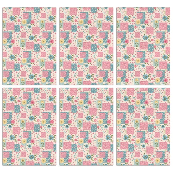 2 Pcs Pioneer Flower Floral Print Pattern Kitchen Towels, Funny Microfiber Dish Towel Set, 18" X 26" Tea Towels
