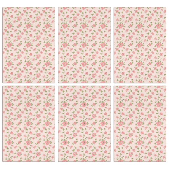 2 Pcs Pioneer Flower Floral Print Pattern Kitchen Towels, Funny Microfiber Dish Towel Set, 18" X 26" Tea Towels