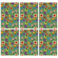 thumbnail image 1 of 2 Pcs Pioneer Flower Floral Print Pattern Kitchen Towels, Funny Microfiber Dish Towel Set, 18" X 26" Tea Towels, 1 of 6