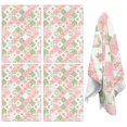 thumbnail image 1 of 2 Pcs Pioneer Flower Floral Print Pattern Kitchen Towels, Funny Microfiber Dish Towel Set, 18" X 26" Tea Towels, 1 of 6