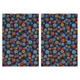 thumbnail image 1 of 2 Pcs Pioneer Flower Floral Print Pattern Kitchen Towels, Funny Microfiber Dish Towel Set, 18" X 26" Tea Towels, 1 of 6
