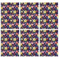 thumbnail image 1 of 2 Pcs Pioneer Flower Floral Print Pattern Kitchen Towels, Funny Microfiber Dish Towel Set, 18" X 26" Tea Towels, 1 of 6