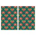 thumbnail image 1 of 2 Pcs Pioneer Flower Floral Print Pattern Kitchen Towels, Funny Microfiber Dish Towel Set, 18" X 26" Tea Towels, 1 of 6