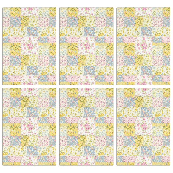 2 Pcs Pioneer Flower Floral Print Pattern Kitchen Towels, Funny Microfiber Dish Towel Set, 18" X 26" Tea Towels