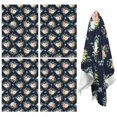 thumbnail image 1 of 2 Pcs Pioneer Flower Floral Print Pattern Kitchen Towels, Funny Microfiber Dish Towel Set, 18" X 26" Tea Towels, 1 of 6