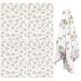thumbnail image 1 of 2 Pcs Pioneer Flower Floral Print Pattern Kitchen Towels, Funny Microfiber Dish Towel Set, 18" X 26" Tea Towels, 1 of 6