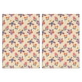 thumbnail image 1 of 2 Pcs Pioneer Flower Floral Print Pattern Kitchen Towels, Funny Microfiber Dish Towel Set, 18" X 26" Tea Towels, 1 of 6