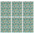 thumbnail image 1 of 6 Pcs Pioneer Flower Floral Print Pattern Kitchen Towels, Funny Microfiber Dish Towel Set, 18" X 26" Tea Towels, 1 of 6