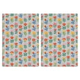 thumbnail image 1 of 2 Pcs Pioneer Flower Floral Print Pattern Kitchen Towels, Funny Microfiber Dish Towel Set, 18" X 26" Tea Towels, 1 of 6