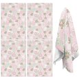 thumbnail image 1 of 2 Pcs Pioneer Flower Floral Print Pattern Kitchen Towels, Funny Microfiber Dish Towel Set, 18" X 26" Tea Towels, 1 of 6
