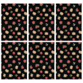 thumbnail image 1 of 6 Pcs Pioneer Flower Floral Print Pattern Kitchen Towels, Funny Microfiber Dish Towel Set, 18" X 26" Tea Towels, 1 of 6