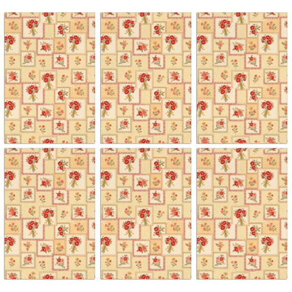 2 Pcs Pioneer Flower Floral Print Pattern Kitchen Towels, Funny Microfiber Dish Towel Set, 18" X 26" Tea Towels