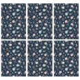 thumbnail image 1 of 2 Pcs Pioneer Flower Floral Print Pattern Kitchen Towels, Funny Microfiber Dish Towel Set, 18" X 26" Tea Towels, 1 of 6