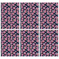 thumbnail image 1 of 6 Pcs Pioneer Flower Floral Print Pattern Kitchen Towels, Funny Microfiber Dish Towel Set, 18" X 26" Tea Towels, 1 of 6