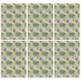 thumbnail image 1 of 6 Pcs Pioneer Flower Floral Print Pattern Kitchen Towels, Funny Microfiber Dish Towel Set, 18" X 26" Tea Towels, 1 of 6