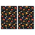 thumbnail image 1 of 2 Pcs Pioneer Flower Floral Print Pattern Kitchen Towels, Funny Microfiber Dish Towel Set, 18" X 26" Tea Towels, 1 of 6