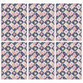 thumbnail image 1 of 2 Pcs Pioneer Flower Floral Print Pattern Kitchen Towels, Funny Microfiber Dish Towel Set, 18" X 26" Tea Towels, 1 of 6