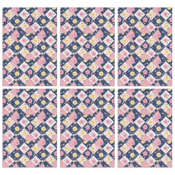 2 Pcs Pioneer Flower Floral Print Pattern Kitchen Towels, Funny Microfiber Dish Towel Set, 18" X 26" Tea Towels