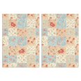 thumbnail image 1 of 2 Pcs Pioneer Flower Floral Print Pattern Kitchen Towels, Funny Microfiber Dish Towel Set, 18" X 26" Tea Towels, 1 of 6
