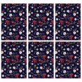 thumbnail image 1 of 2 Pcs Pioneer Flower Floral Print Pattern Kitchen Towels, Funny Microfiber Dish Towel Set, 18" X 26" Tea Towels, 1 of 6