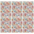 thumbnail image 1 of 6 Pcs Pioneer Flower Floral Print Pattern Kitchen Towels, Funny Microfiber Dish Towel Set, 18" X 26" Tea Towels, 1 of 6