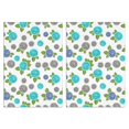 thumbnail image 1 of 2 Pcs Pioneer Flower Floral Print Pattern Kitchen Towels, Funny Microfiber Dish Towel Set, 18" X 26" Tea Towels, 1 of 6