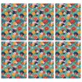 thumbnail image 1 of 6 Pcs Pioneer Flower Floral Print Pattern Kitchen Towels, Funny Microfiber Dish Towel Set, 18" X 26" Tea Towels, 1 of 6