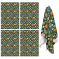 thumbnail image 1 of 4 Pcs Pioneer Flower Floral Print Pattern Kitchen Towels, Funny Microfiber Dish Towel Set, 18" X 26" Tea Towels, 1 of 6