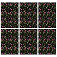 thumbnail image 1 of 2 Pcs Pioneer Flower Floral Print Pattern Kitchen Towels, Funny Microfiber Dish Towel Set, 18" X 26" Tea Towels, 1 of 6