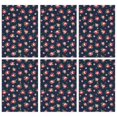 thumbnail image 1 of 2 Pcs Pioneer Flower Floral Print Pattern Kitchen Towels, Funny Microfiber Dish Towel Set, 18" X 26" Tea Towels, 1 of 6