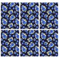 thumbnail image 1 of 2 Pcs Pioneer Flower Floral Print Pattern Kitchen Towels, Funny Microfiber Dish Towel Set, 18" X 26" Tea Towels, 1 of 6