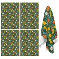 thumbnail image 1 of 2 Pcs Pioneer Flower Floral Print Pattern Kitchen Towels, Funny Microfiber Dish Towel Set, 18" X 26" Tea Towels, 1 of 6